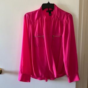 INC International Concepts Women’s Surplice Front-Zip Button Tops